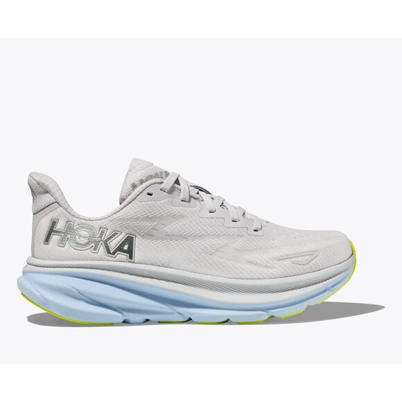Hoka One Men\'s Clifton 9 Running Athletic Sneakers NIMBUS ICE BLUE WHITE 8 NEW main image 8